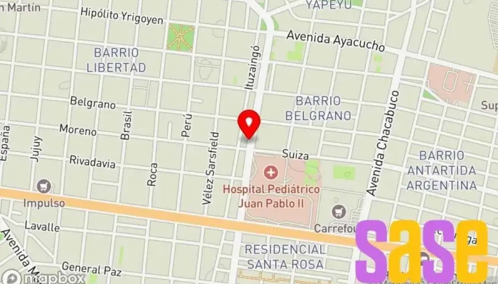 mapa de Electrónica Rus Establecimiento de reparación de artículos electrónicos en CUR
