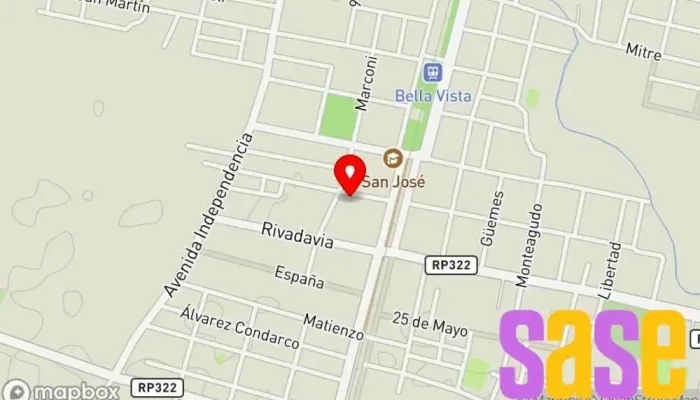 mapa de Electronica Saavedra Tienda de electrónica en Bella Vista