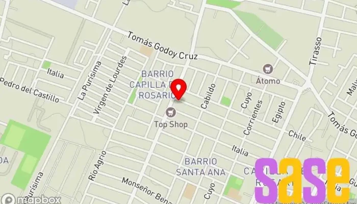 mapa de Electrónica Santa Ana Mendoza  en M5519CSC