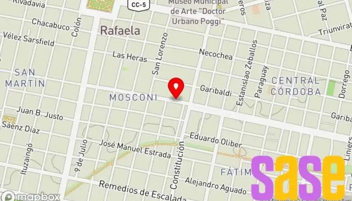 mapa de Electrónica & Servicios Servicio de reparación de televisores en Rafaela
