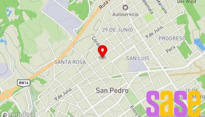 mapa de Electrónica Setin Taller de reparaciones eléctricas en San Pedro