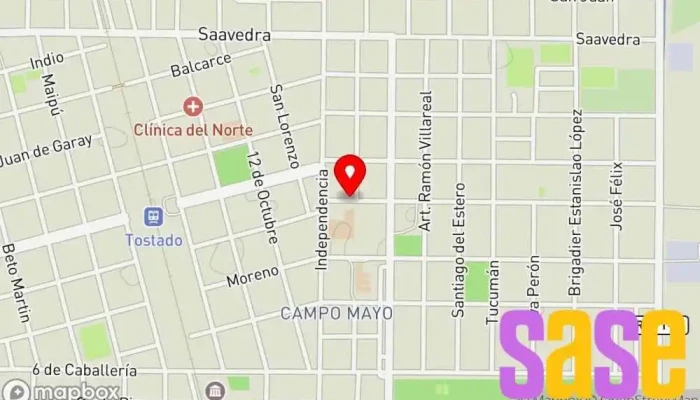 mapa de Electrónica Suarez Establecimiento de reparación de artículos electrónicos en Tostado