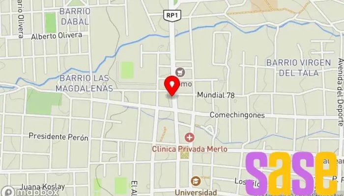 mapa de Electronica Tecdabal Tienda de componentes electrónicos en Merlo