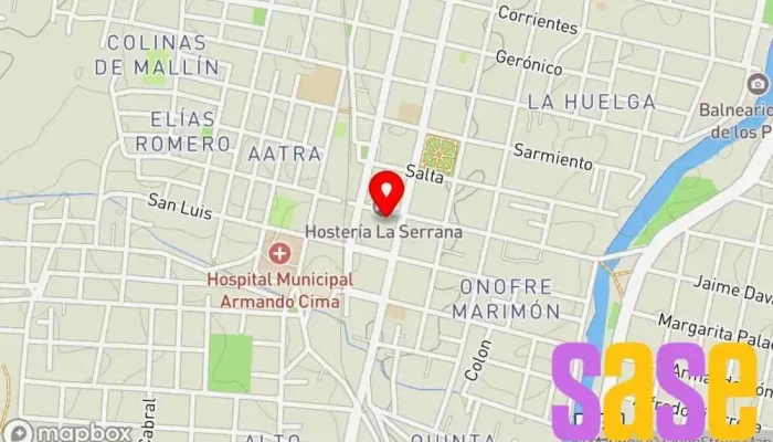 mapa de Electronica Vision Servicio de reparación de electrodomésticos en Cosquín