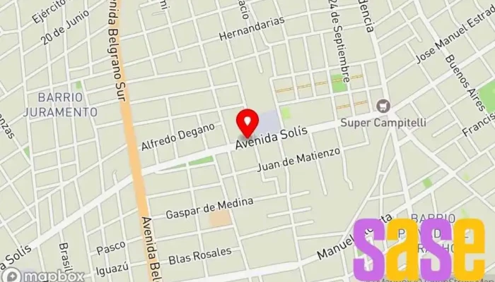 mapa de Electronorte Tienda de iluminación, Tienda de equipos de sonido en Santiago del Estero