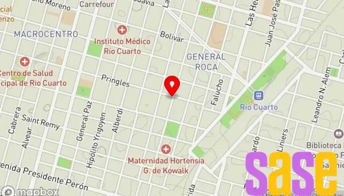 mapa de Electropartes Rio Cuarto Taller de reparación de automóviles en Río Cuarto