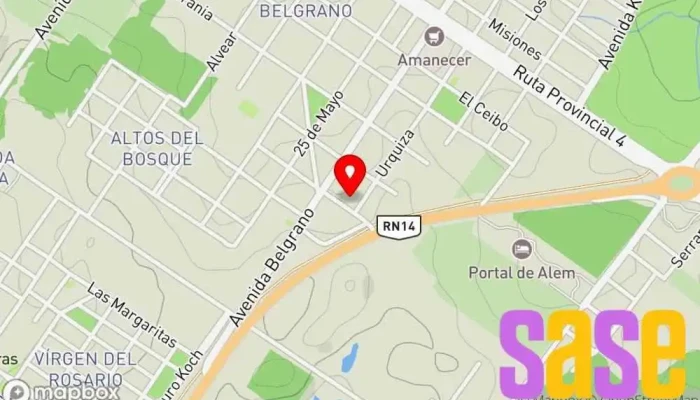 mapa de Electrosart Tienda de artículos para el hogar en Leandro N. Alem