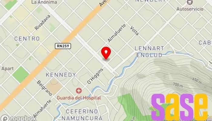 mapa de Electrosistemas Comercio en Esquel