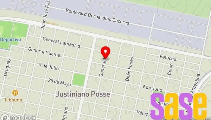 mapa de Electrosolucion Tienda de artículos para el hogar en Justiniano Posse