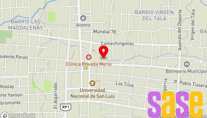 mapa de Electrotec - Materiales eléctricos Tienda de electrónica en Merlo