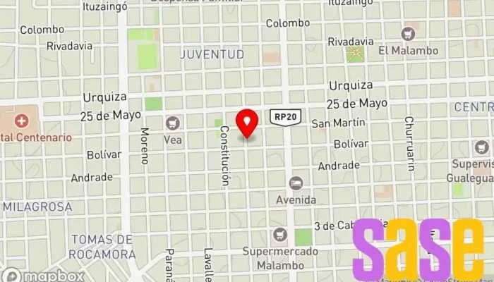 mapa de Electrotec Electricista en Gualeguaychú