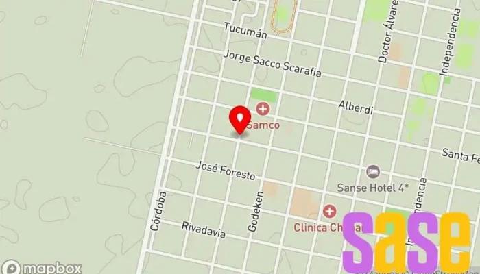 mapa de Electrotecnia Gilli Fábrica en Chañar Ladeado