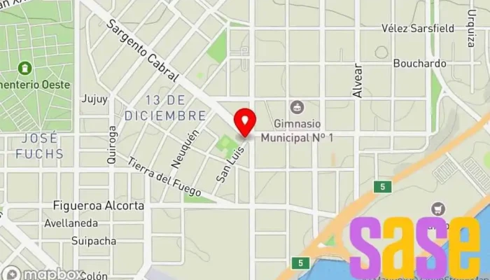 mapa de Electrotécnica SUR  en Comodoro Rivadavia