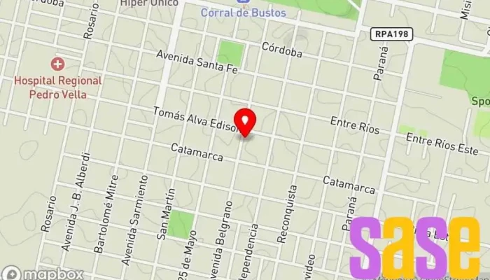 mapa de ElectroVanguardia Tienda de informática en Corral de Bustos-Ifflinger