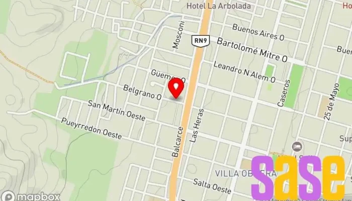 mapa de EMARCA Baterias PREMIUN Tienda de repuestos para automóviles en Metán
