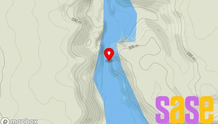 mapa de Embalse Florentino Ameghino Reservoir en Chubut