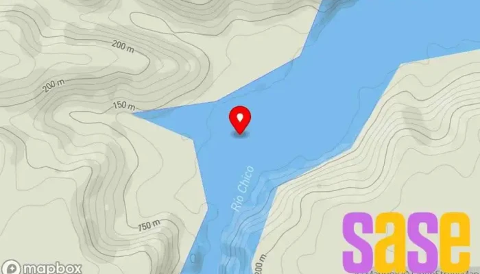 mapa de Embalse Florentino Ameghino Reservoir en Chubut