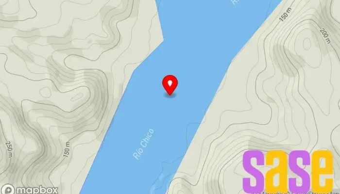 mapa de Embalse Florentino Ameghino Reservoir en Chubut