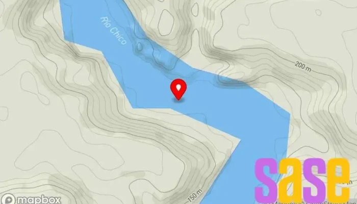 mapa de Embalse Florentino Ameghino Reservoir en Chubut