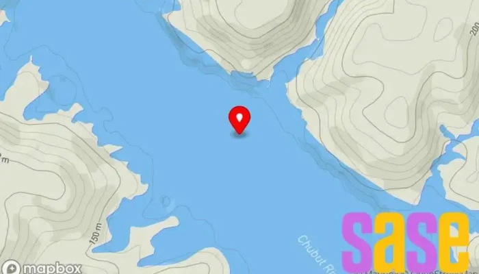 mapa de Embalse Florentino Ameghino Reservoir en Chubut