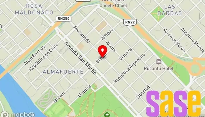 mapa de Emega Tienda de reparación de teléfonos móviles, Servicio de informática, Taller de reparaciones eléctricas en Choele-choel