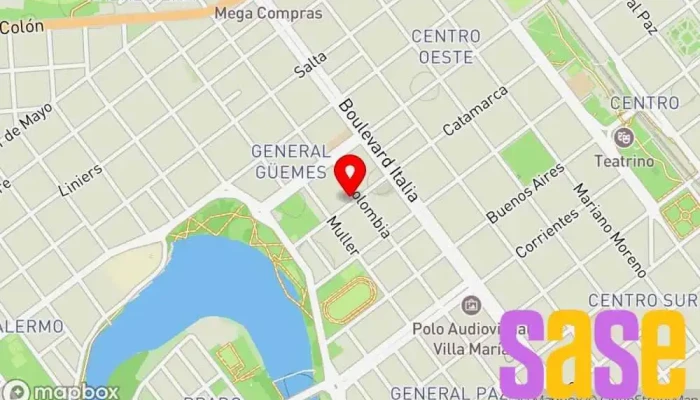 mapa de EMELEC Tienda de iluminación, Tienda de componentes electrónicos en Villa María