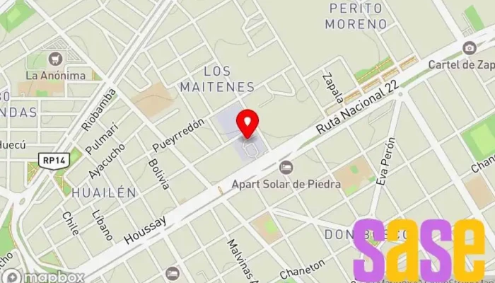 mapa de Enel X Charging Station Estación de carga de vehículos eléctricos en Zapala