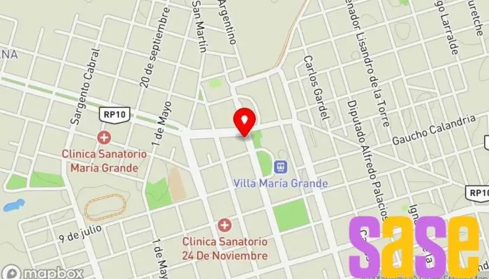 mapa de Enersa - Maria Grande Oficina de la Administración en María Grande