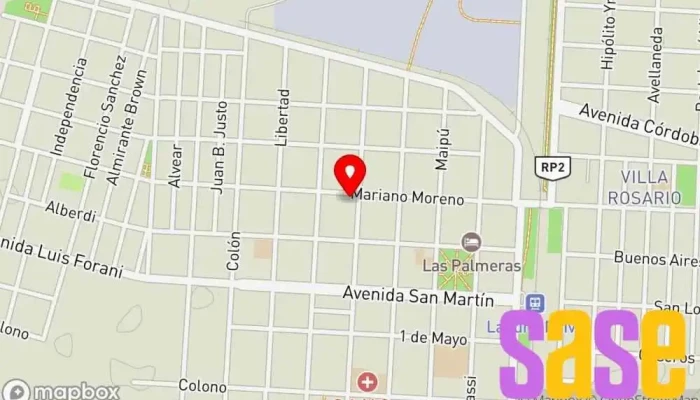 mapa de EPE Energía de Santa Fe Compañía eléctrica en Laguna Paiva