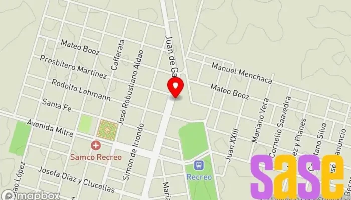 mapa de EPE Energía de Santa Fe Compañía eléctrica en Recreo