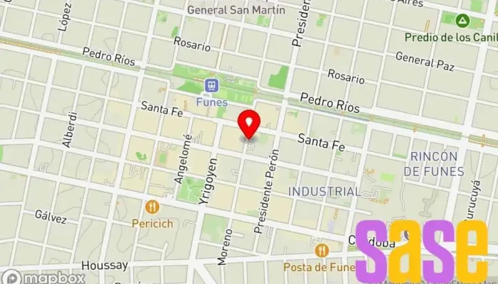 mapa de EPE Funes. Compañía eléctrica en Funes