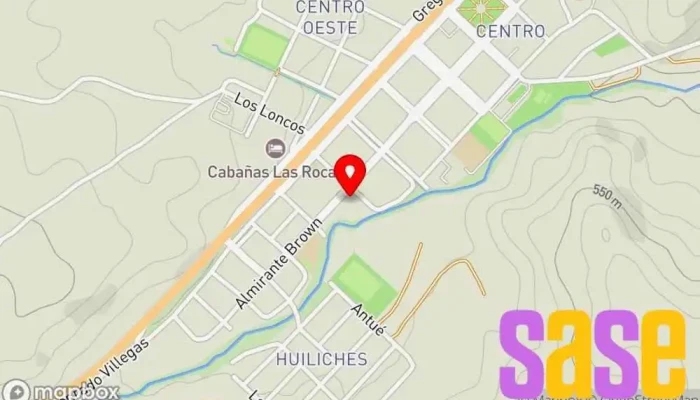 mapa de EPEN Compañía eléctrica en Piedra del Aguila