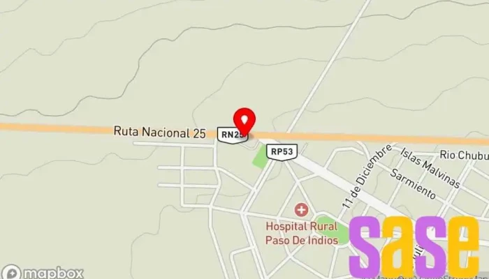 mapa de Estacion de Servicio Puma Energy Gasolinera, Ferretería, Kiosco, Restaurante en Paso de Indios