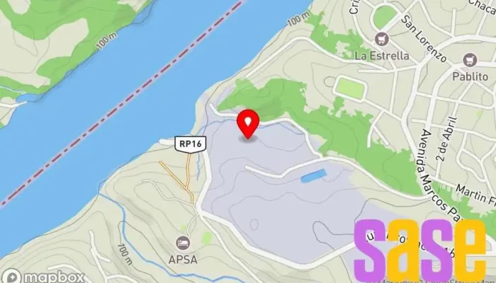mapa de Ex Celulosa Argentina Fábrica en Puerto Piray