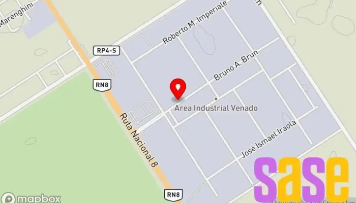 mapa de Fábrica de Postes - Cooperativa Eléctrica de Venado Tuerto Fábrica en Venado Tuerto