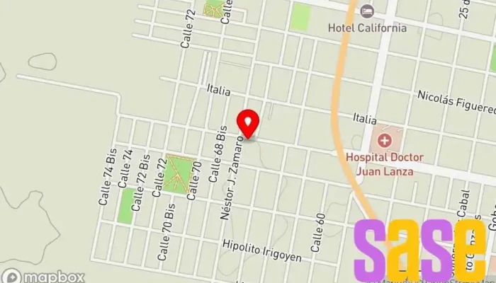 mapa de FB Ingenieria Electricista, Ingeniero industrial en San Justo