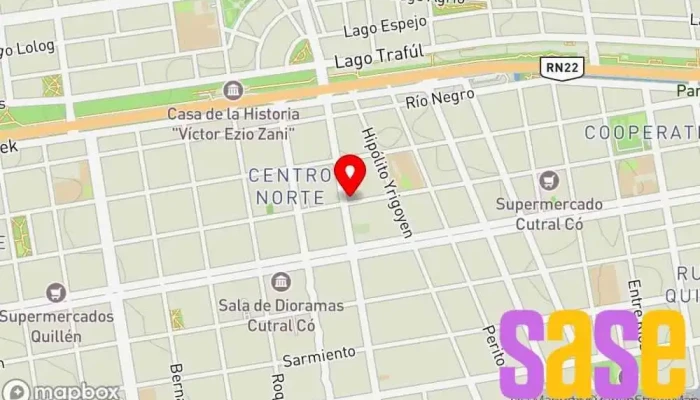 mapa de Ferretería Del Centro Ferretería en Cutral Co