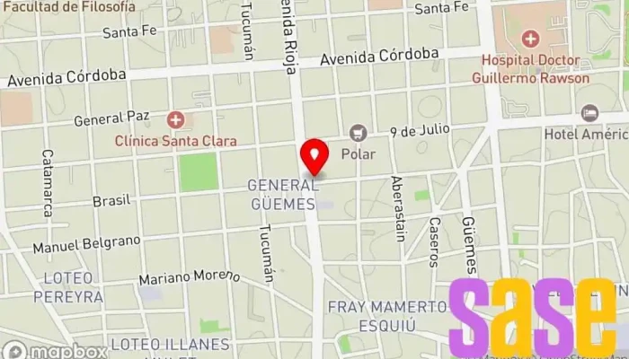 mapa de Ferreyra Electricidad del Automotor Tienda de repuestos para automóviles, Taller de reparación de automóviles en EKU