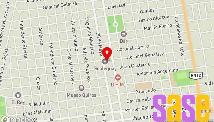 mapa de FERRO LUX Ferretería en Gualeguay