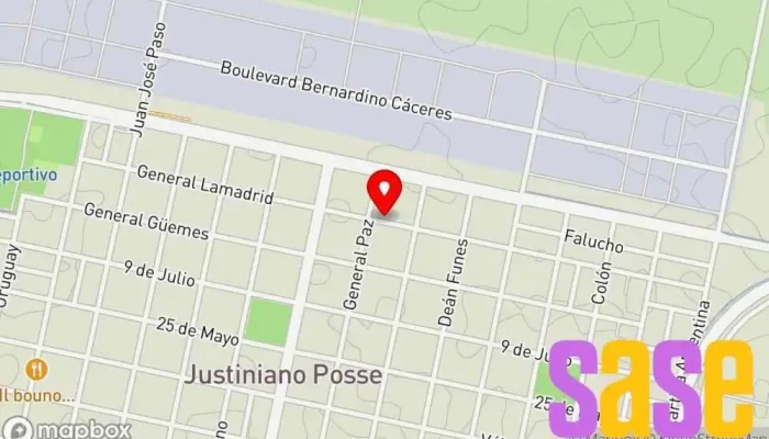 mapa de FJB Sound Electricidad Automotriz Taller de reparaciones eléctricas en Justiniano Posse