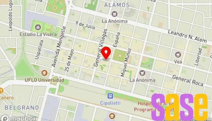 mapa de Fm 102 Emisora de radio en R8300 Cipolletti
