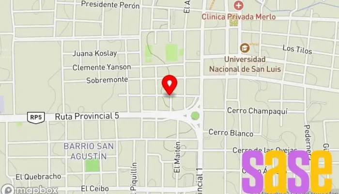 mapa de Fm El Renuevo Emisora de radio en Merlo