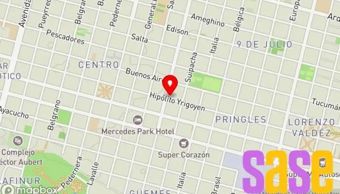 mapa de Fm LA RHUMBA 107.1 Emisora de radio en Villa Mercedes