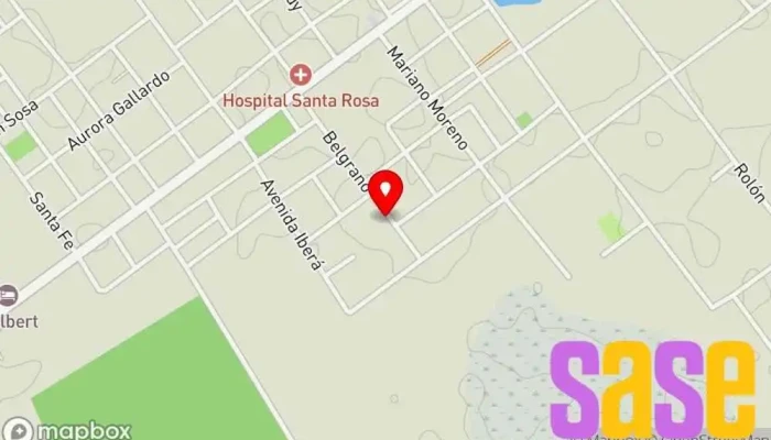 mapa de FM La Ruta 95.7 MHz. Santa Rosa Ctes. Emisora de radio en Col. Santa Rosa