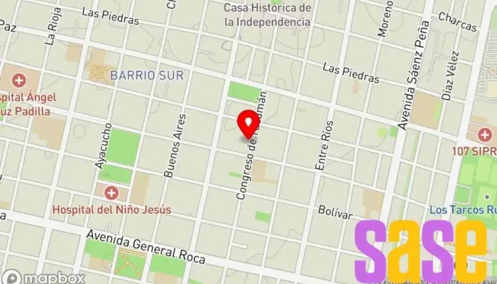 mapa de FM LASER 103,500 MHz Emisora de radio en San Miguel de Tucumán
