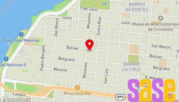 mapa de FM Link 90.3 Emisora de radio en Bolívar 422