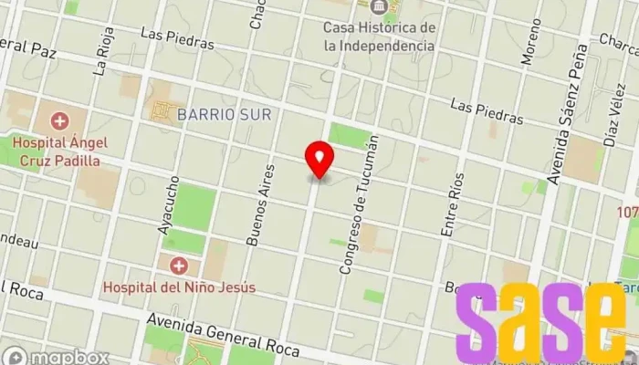mapa de FM Mía Tucumán Emisora de radio en San Miguel de Tucumán