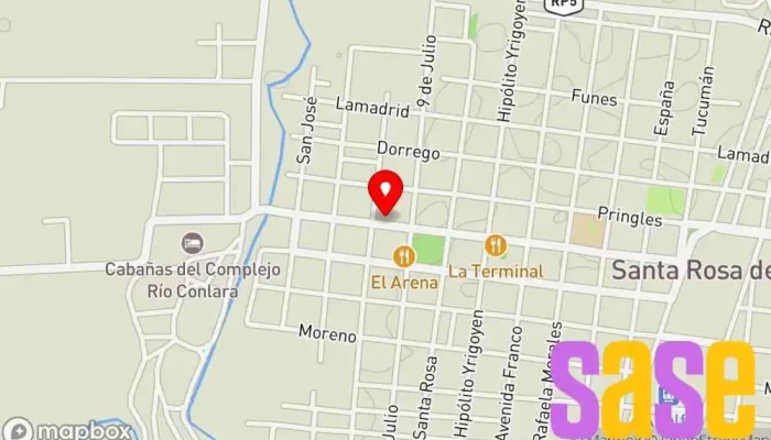 mapa de Fm Municipal 91.5 Mhz / Prensa Municipio de Santa Rosa del Conlara Emisora de radio en Santa Rosa del Conlara