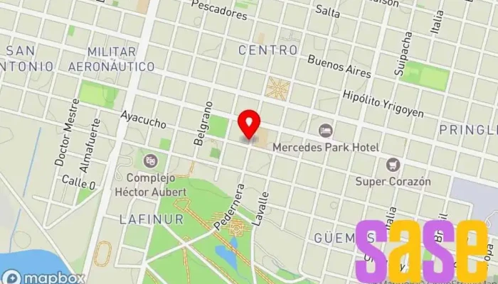 mapa de Fm Ondas 100.5 Emisora de radio en Villa Mercedes