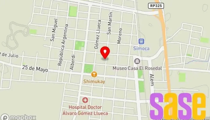 mapa de FM PACARA DE SIMOCA Emisora de radio en Simoca